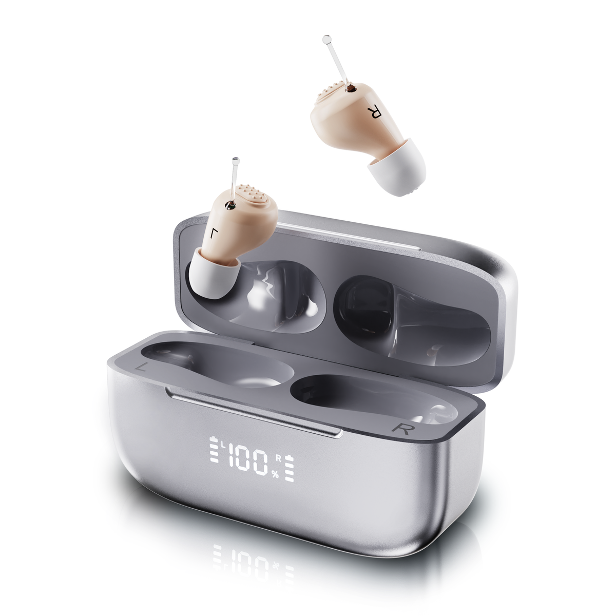 KLARIQ Pro OTC hearing aid, model JH-A26A